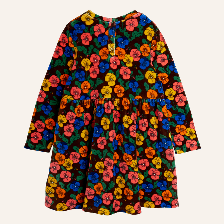 Mini Rodini Mini Rodini Violas velour Dress - Multi