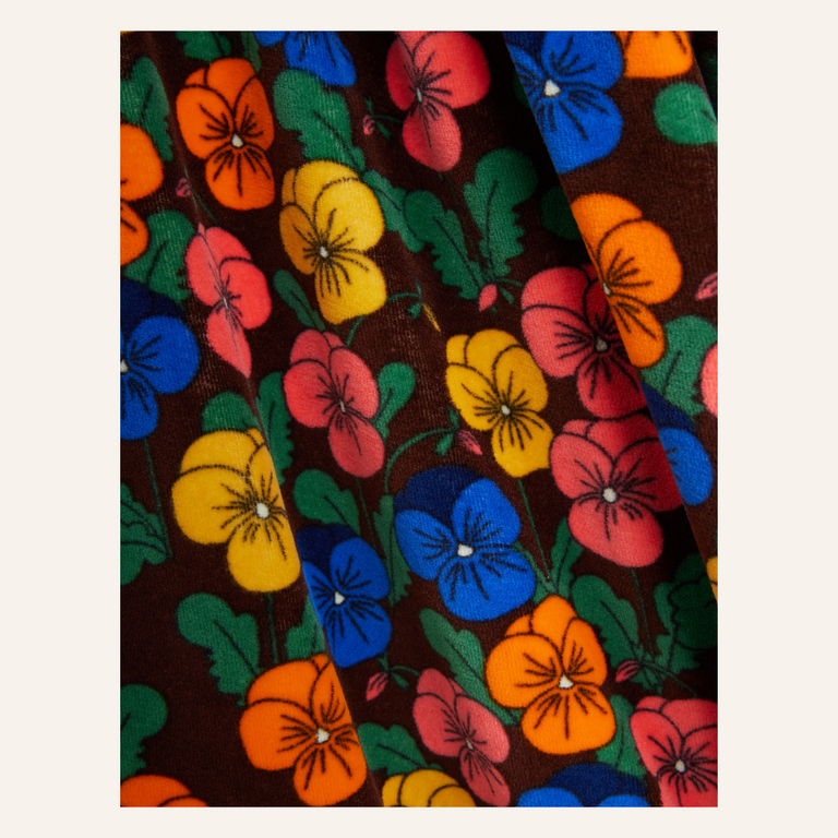 Mini Rodini Mini Rodini Violas velour Dress - Multi