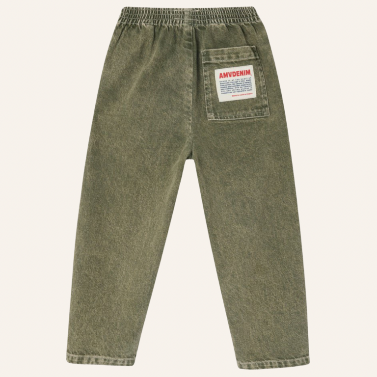 American Vintage AMV Kid Pants Jogger Uzatown - Olive