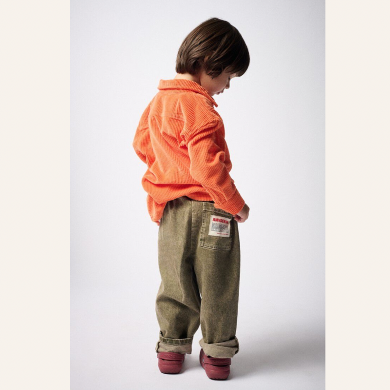 American Vintage AMV Kid Pants Jogger Uzatown - Olive