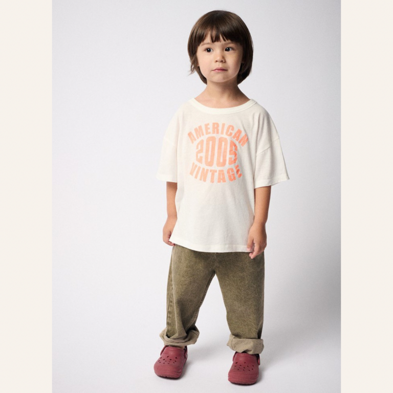 American Vintage AMV Kid Pants Jogger Uzatown - Olive