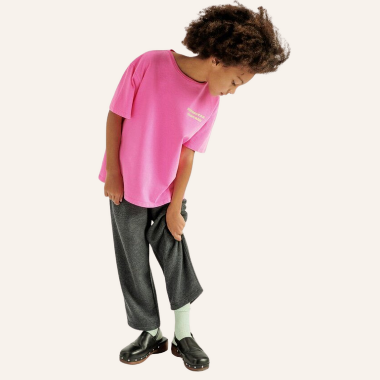 American Vintage AMV Kid t-shirt Fizvalley - Rose Fluo