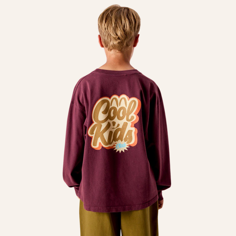 American Vintage AMV Kid shirt Fizvalley - Vintage Eggplant