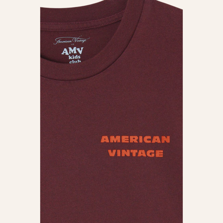 American Vintage AMV Kid shirt Fizvalley - Vintage Eggplant