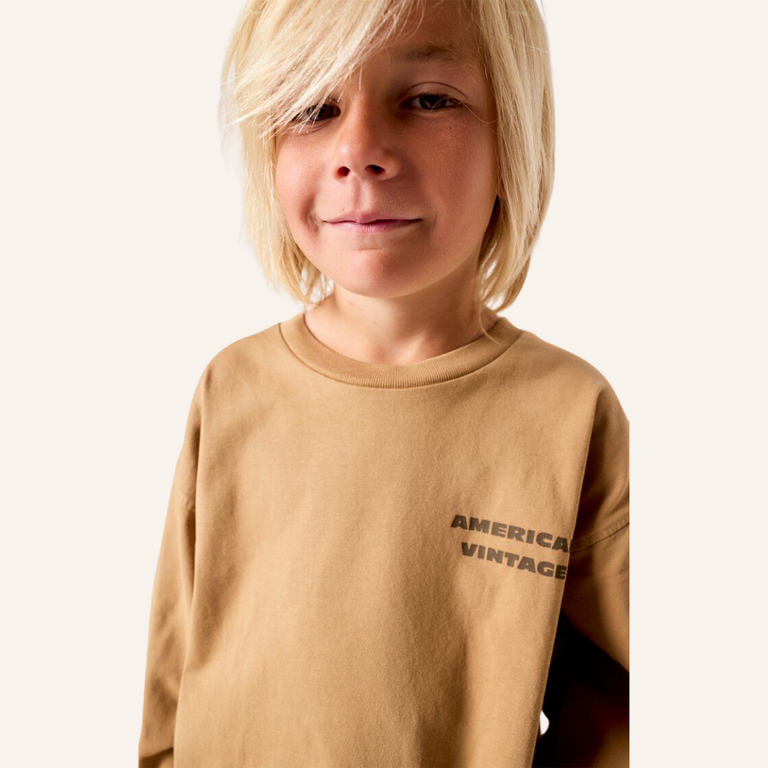 American Vintage AMV Kid shirt Fizvalley - Vintage Peanut Butter