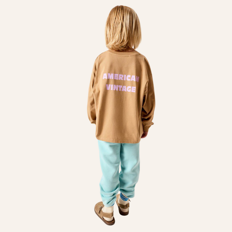 American Vintage AMV Kid shirt Fizvalley - Vintage Peanut Butter