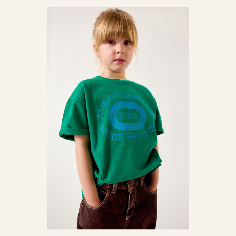 American Vintage AMV Kid t-shirt Fizvalley - Vintage Mint