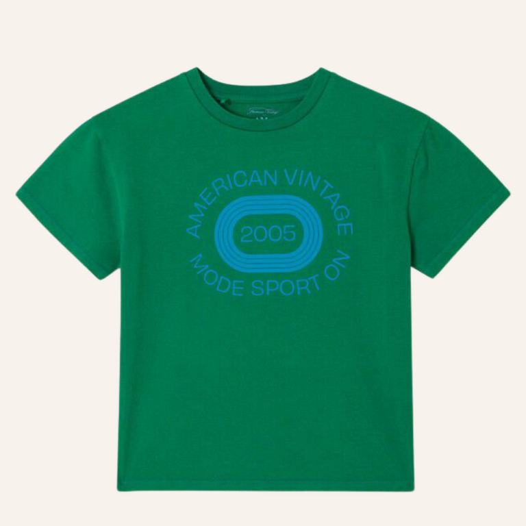 American Vintage AMV Kid t-shirt Fizvalley - Vintage Mint