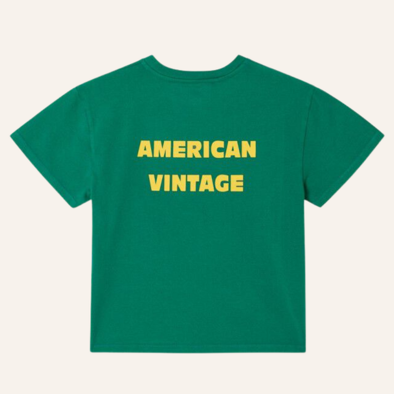 American Vintage AMV Kid t-shirt Fizvalley - Vintage Mint