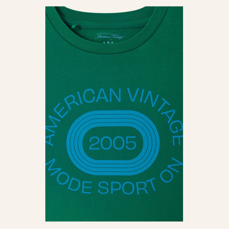 American Vintage AMV Kid t-shirt Fizvalley - Vintage Mint