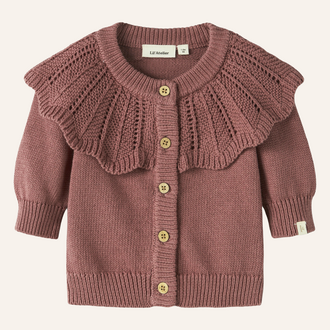 Lil 'Atelier Lil' Atelier Knitted Cardigan - Withered rose