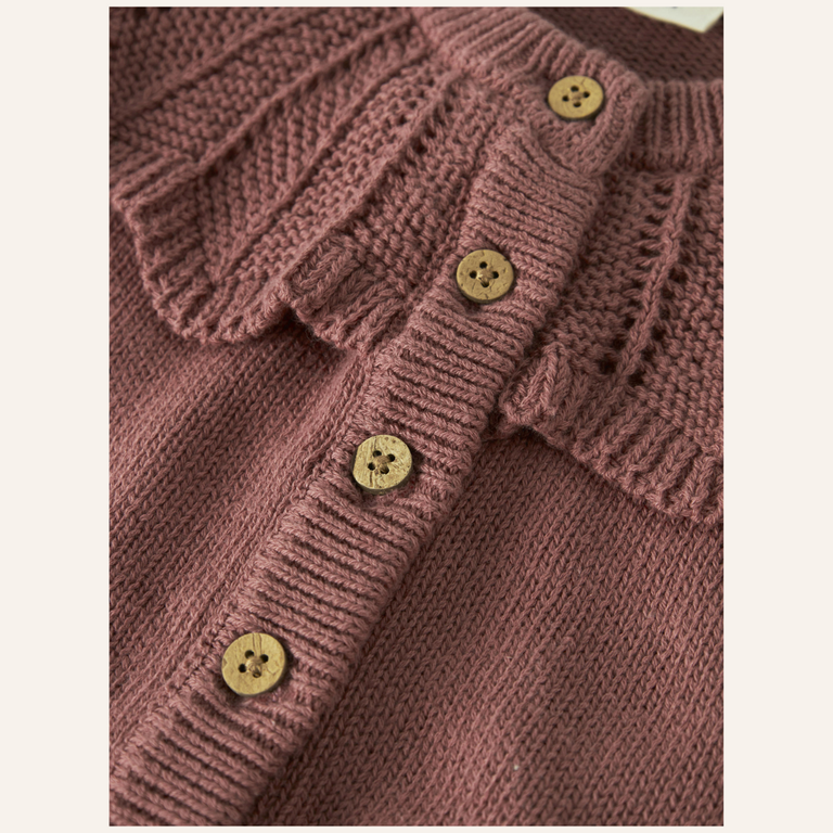 Lil 'Atelier Lil' Atelier Knitted Cardigan - Withered rose