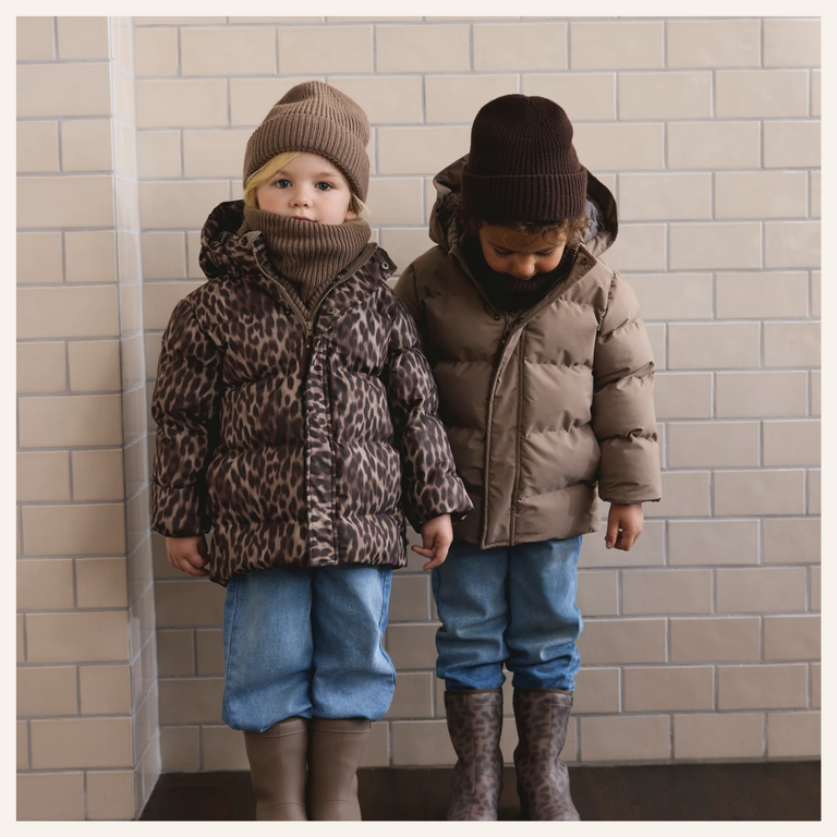 Enfant Enfant Jacket Quilt - Pine Bark Leopard