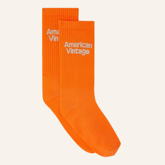American Vintage AMV Kid socks clypsun - Orange