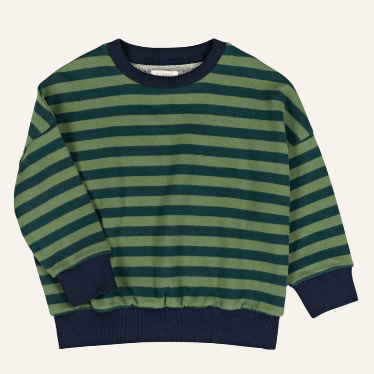 Nixnut Nixnut Rel sweater - Moss stripe