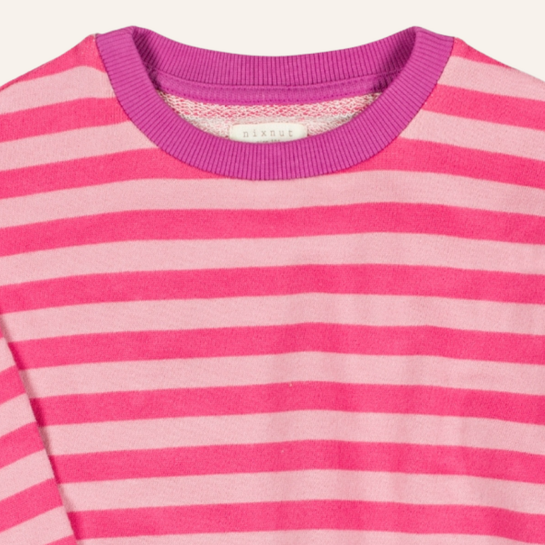Nixnut Nixnut Rel sweater - Cherry stripe