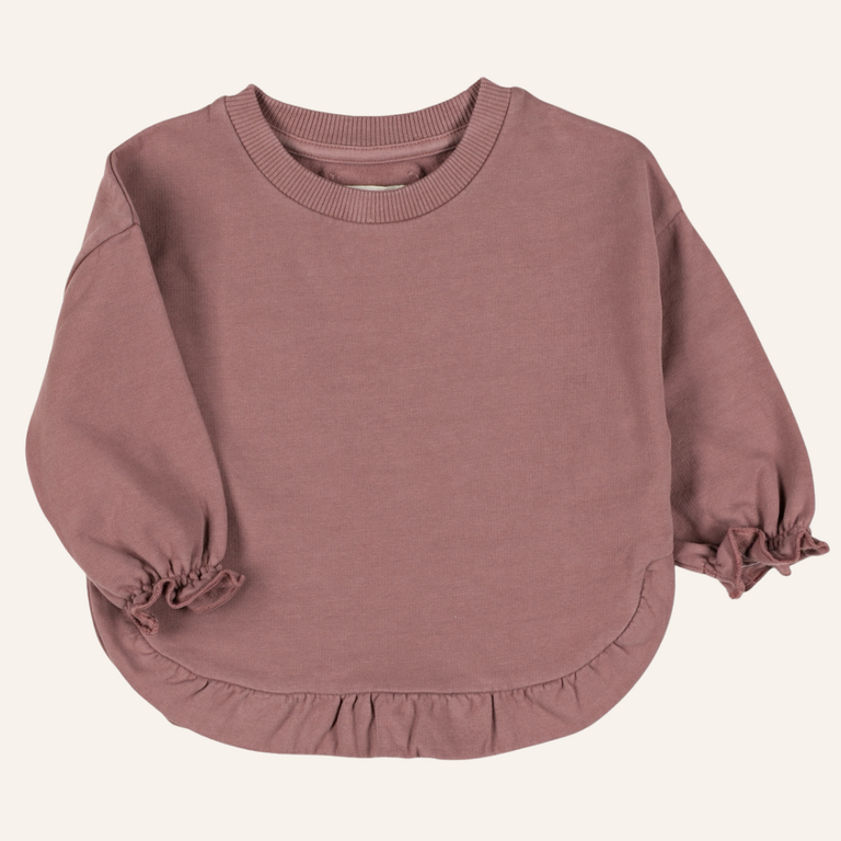 Nixnut Nixnut Ruffled sweater - Mauve