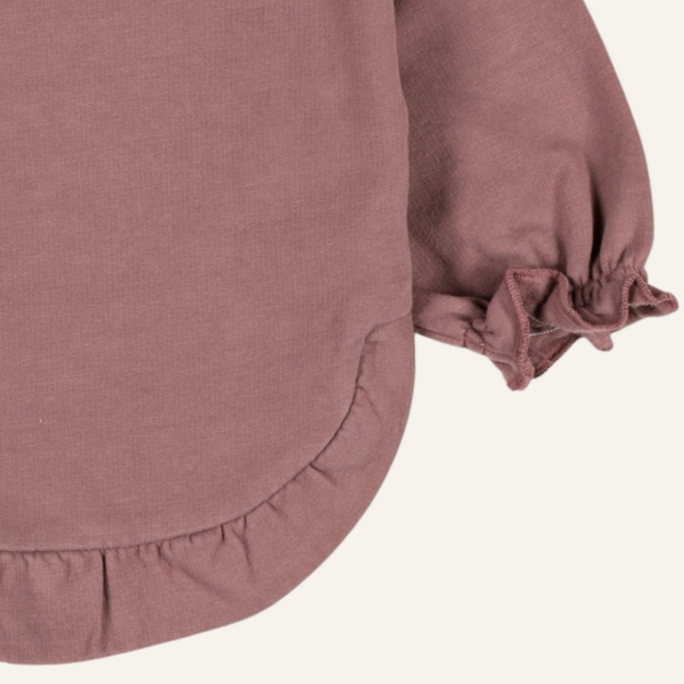 Nixnut Nixnut Ruffled sweater - Mauve