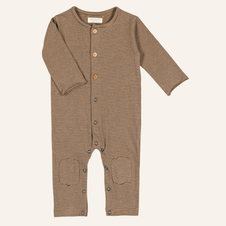 Nixnut Nixnut Butt onesie - Moss stripe