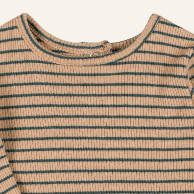 Nixnut Nixnut Bir longsleeve - Moss stripe