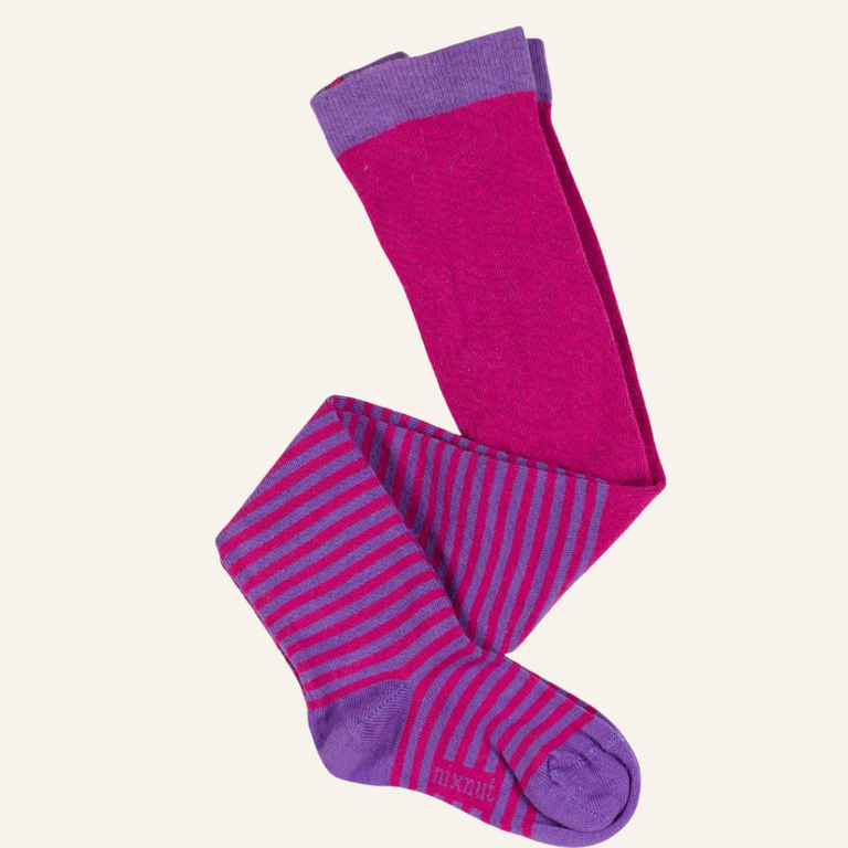 Nixnut Nixnut Stripe tights - Blueberry stripe