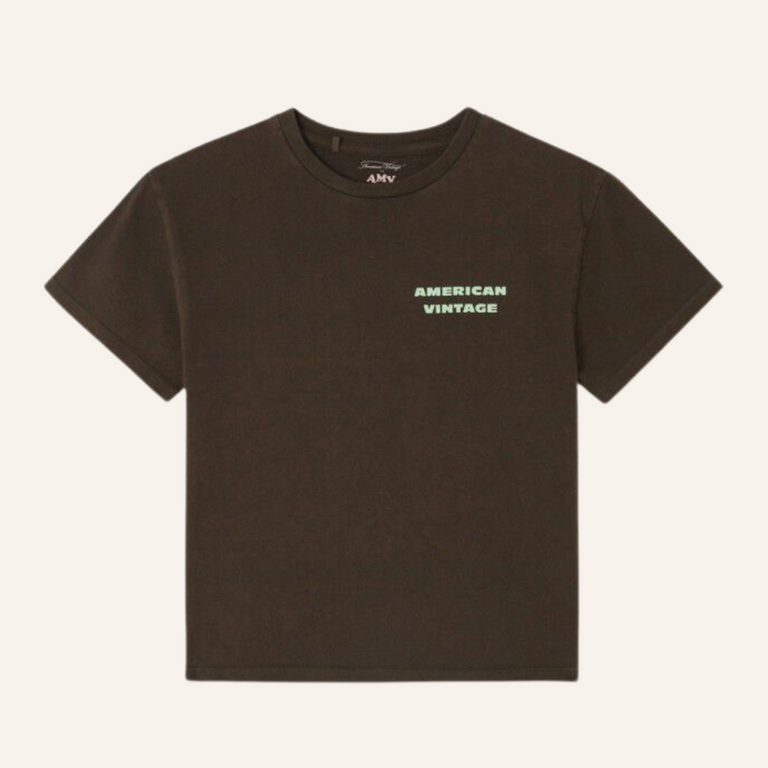 American Vintage AMV Kid t-shirt fizvalley - Choco Vintage
