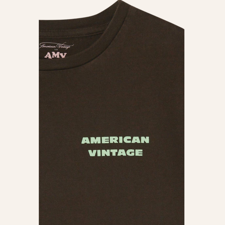 American Vintage AMV Kid t-shirt fizvalley - Choco Vintage
