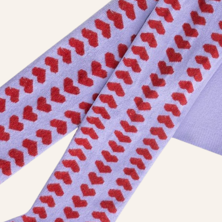 Daily Brat Daily Brat heart tights Lilac