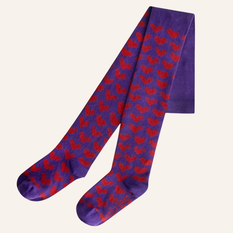 Daily Brat Daily Brat heart tights Purple