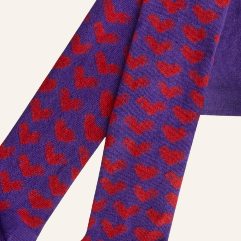 Daily Brat Daily Brat heart tights Purple