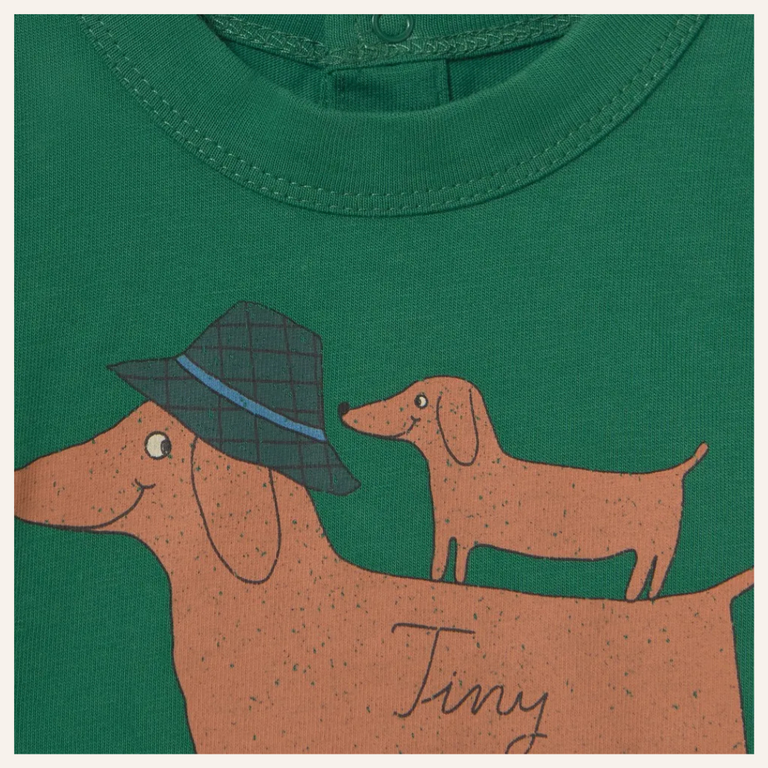 Tiny Cottons Tiny Cottons Two Dogs Graphic Baby Tee