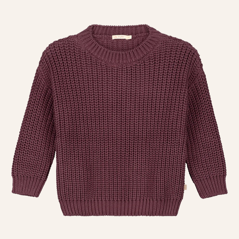 Yuki Yuki Chunky Knitted sweater - Fig