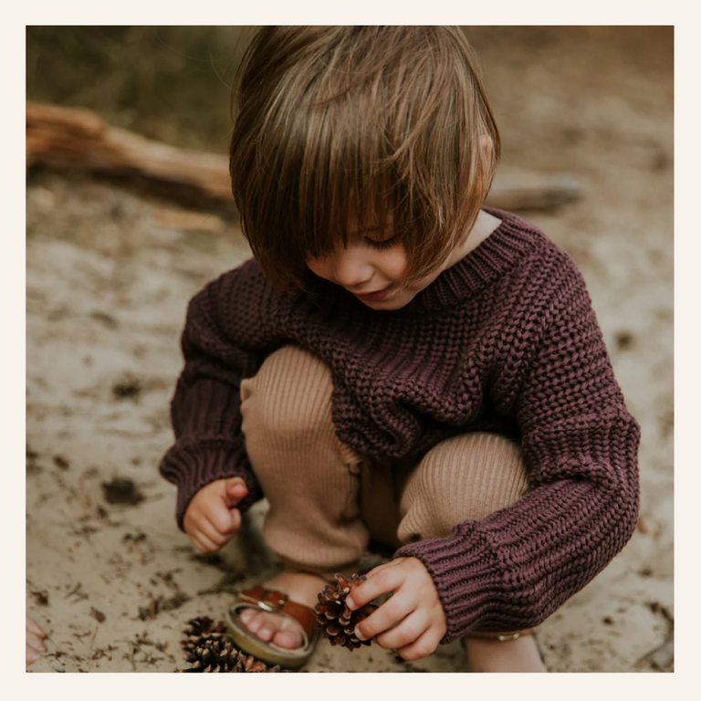 Yuki Yuki Chunky Knitted sweater - Fig