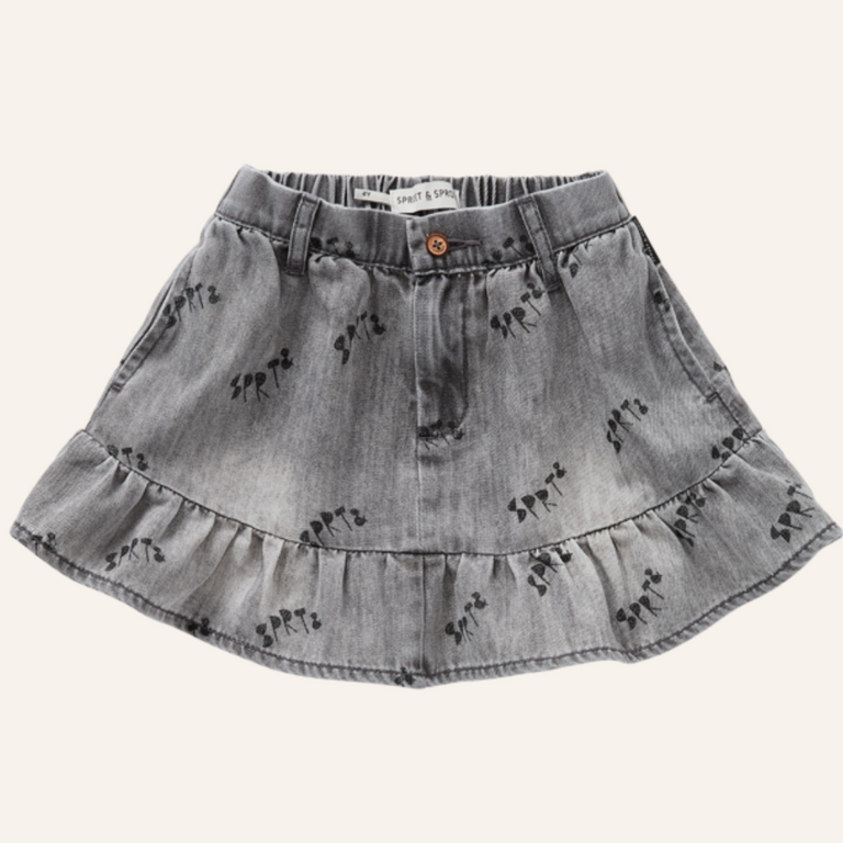 Sproet & Sprout Sproet&Sprout Denim skirt - grey