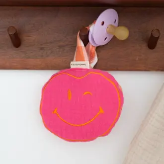 Atelier Pomme Atelier Pomme Pacifier Cloth Cuddle | Blowy bubblegum