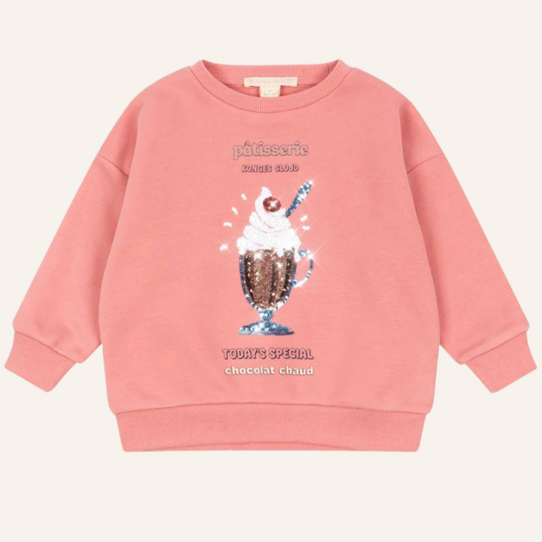 Konges Sløjd Konges Sløjd Lou Sequin Sweatshirt | Peach Blossom