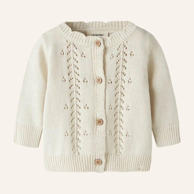 Lil 'Atelier Lil 'Atelier Knit cardigan lil - Turtledove