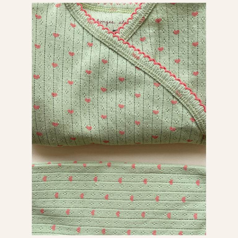 Konges Sløjd Konges Sløjd Minnie Newborn Romper - Coeur Lint