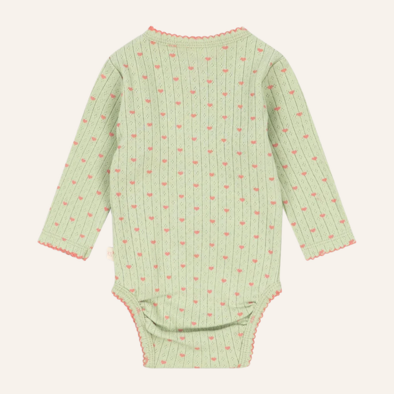 Konges Sløjd Konges Sløjd Minnie Newborn Romper - Coeur Lint