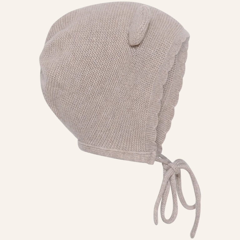MP Denmark Helsinki Newborn bonnet - Beige melange