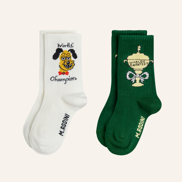 Mini Rodini Mini Rodini Trophy Socks 2-pack | Multi
