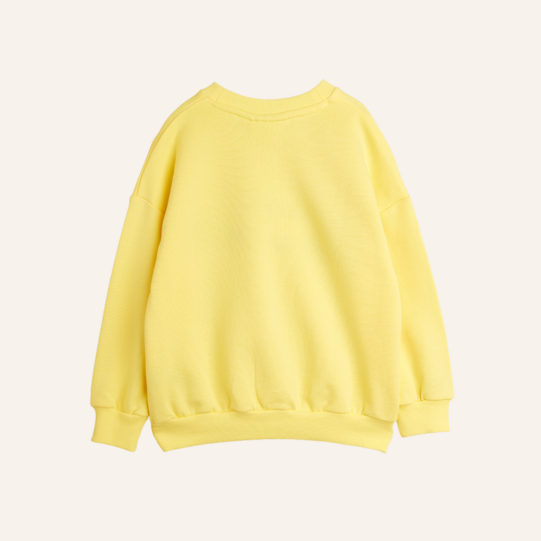 Mini Rodini Mini Rodini Car application sweatshirt | Yellow