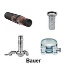 KO111033 - Schlauchsatz 4" Saug- / Druck 5mtr. Bauer mandeel - Bauer vrouwdeel