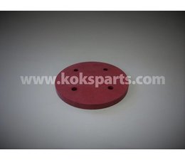 KO101329 - Dichtung Linatex. Größe 125x10mm. gat 9mm.