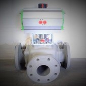 KO102721 - Kogelkraan 3-weg DN80 KO102721 - Kogelkraan 3-weg DN80