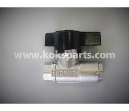 KO100259 - Ball Valve. Connection: 3/8" internal thread. Brass 210 Bar