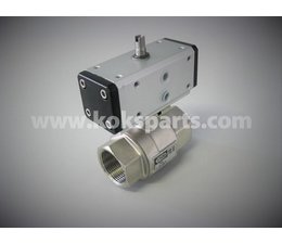 KO100148 - Kogelkraan. Aansluiting: 1.1/4". Actuator KO101459. Namur ventiel KO105728