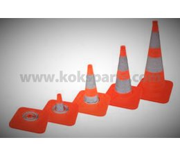 KO110926 - Collapsible cones 4 pieces =(750mm), v.v LED, reflective stripes