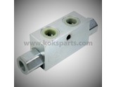 KO105113 - Terugslagklep 1/4" dubbel gestuurd