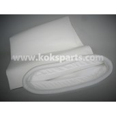 KO100108 - Filterzakken 1255 x 465mm. Wit